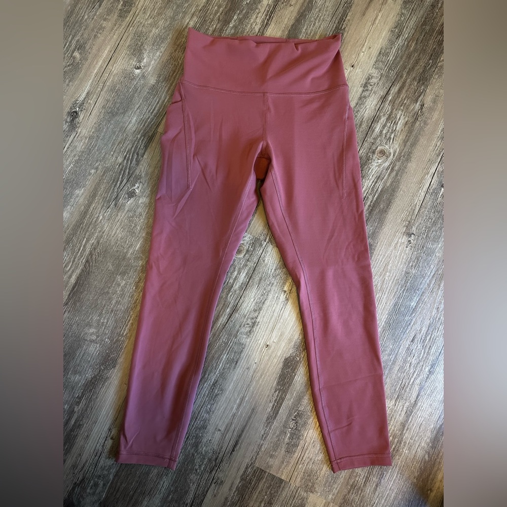 Lululemon pink size 8 leggings. Wore once.